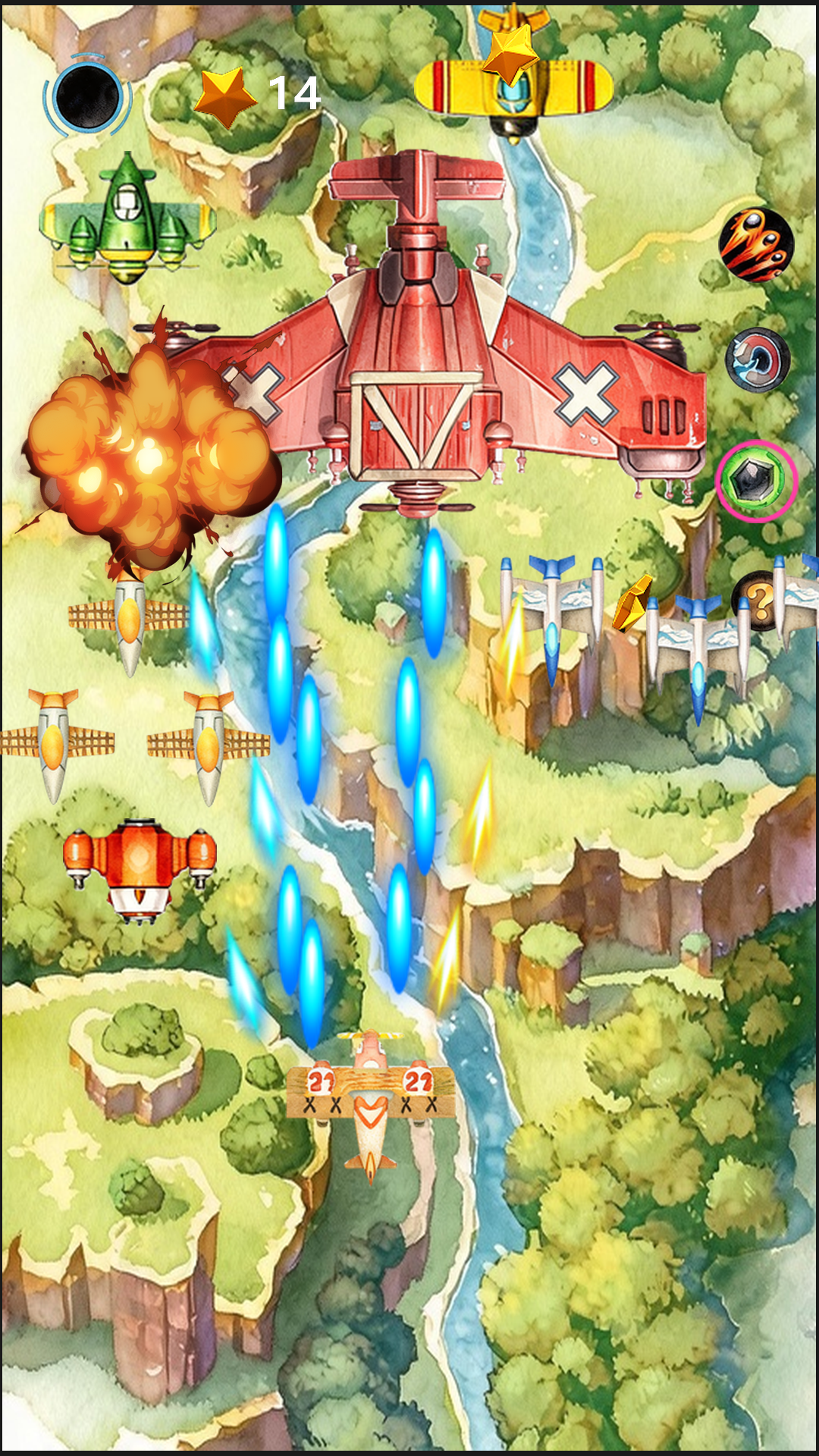 Cloud Merge: Jet Battle gameplay screenshot one
